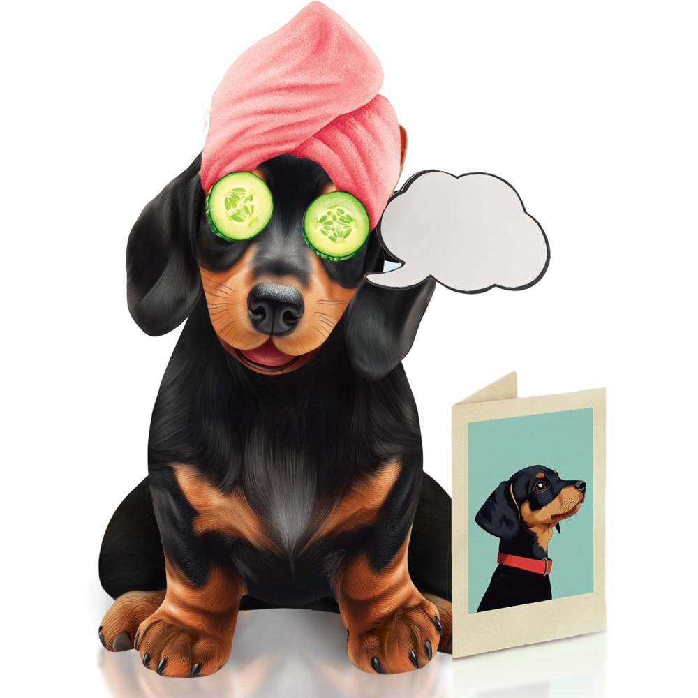 imageFreshcut Paper Pop Up Pet Cards Gifts for Dog Lovers Birthday Cards with Accessory Sheet Note Card ampamp Envelope 3D Popup Greeting Card Pit BullDachshund