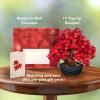 Freshcut Paper Pop Up Cards, Sunflowers, 12 Inch Life Sized Forever Flower Bouquet 3D Popup Greeting Card, Birthday Cards, Get Well Gifts, Blank Notecard & Envelope(Red Maple)