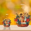 Freshcut Paper Pop Up Cards, Sunflowers, 12 Inch Life Sized Forever Flower Bouquet 3D Popup Greeting Card, Birthday Cards, Get Well Gifts, Blank Notecard & Envelope(Golden Harvest)