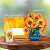 Freshcut Paper Pop Up Cards, Sunflowers, 12 Inch Life Sized Forever Flower Bouquet 3D Popup Greeting Card, Birthday Cards, Get Well Gifts, Blank Notecard & Envelope(Sunflowers)
