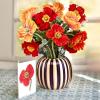 Freshcut Paper Pop Up Cards, Sunflowers, 12 Inch Life Sized Forever Flower Bouquet 3D Popup Greeting Card, Birthday Cards, Get Well Gifts, Blank Notecard & Envelope(French Blooms)