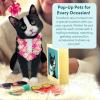 Freshcut Paper Pop Up Pet Cards, Black Cat, Gifts for Cat Lovers, Gifts for Mom with Mother’s Day Accessory Sheet, Notecard & Envelope, 3D Popup Greeting Card, Mother’s Day Cards(Tuxedo Cat)