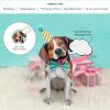 Freshcut Paper Pop Up Pet Cards, Gifts for Dog Lovers, Birthday Cards with Accessory Sheet, Note Card & Envelope, 3D Popup Greeting Card, Pit Bull(Beagle)