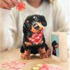 Freshcut Paper Pop Up Pet Cards, Gifts for Dog Lovers, Birthday Cards with Accessory Sheet, Note Card & Envelope, 3D Popup Greeting Card, Pit Bull(Dachshund)