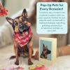 Freshcut Paper Pop Up Pet Cards, Gifts for Dog Lovers, Birthday Cards with Accessory Sheet, Note Card & Envelope, 3D Popup Greeting Card, Pit Bull(German Shepherd)