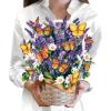 Freshcut Paper Pop Up Cards, Garden Lilacs, 12 Inch Life Sized Forever Flower Bouquet 3D Popup Greeting Card, Birthday Cards, Thank You Card, Blank Notecard & Envelope(Lavender & Butterflies)