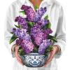 Freshcut Paper Pop Up Cards, Garden Lilacs, 12 Inch Life Sized Forever Flower Bouquet 3D Popup Greeting Card, Birthday Cards, Thank You Card, Blank Notecard & Envelope(Garden Lilacs)