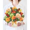 Freshcut Paper Pop Up Cards, Sunflowers, 12 Inch Life Sized Forever Flower Bouquet 3D Popup Greeting Card, Birthday Cards, Get Well Gifts, Blank Notecard & Envelope(Pumpkin Spice)