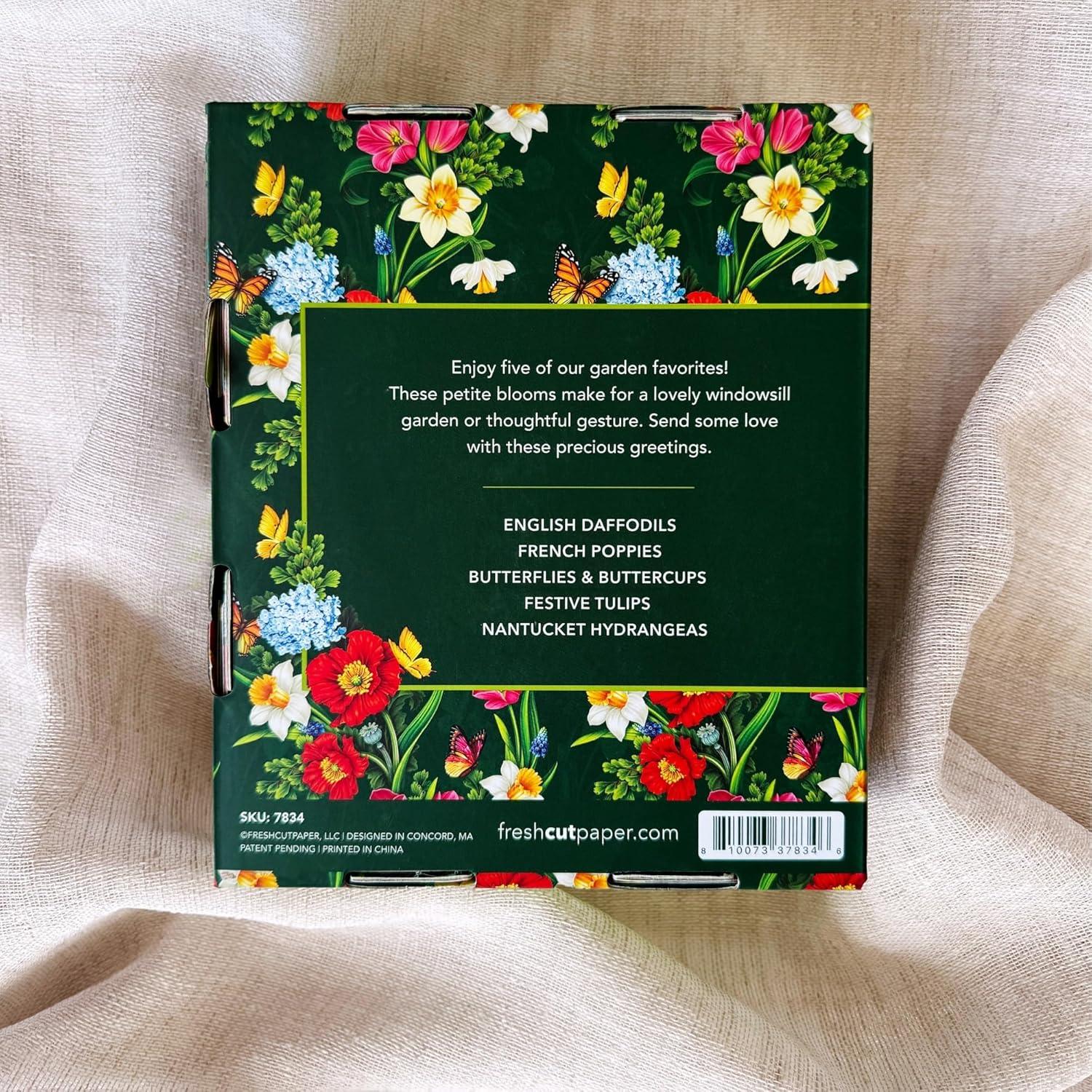 imageFreshcut Paper PopUp Greeting Cards 6x6 Inch Mini Paper Flower Bouquets 12 Count Assortment Multicolor Floral Occasion Cards Blank Inside PopUp Feature