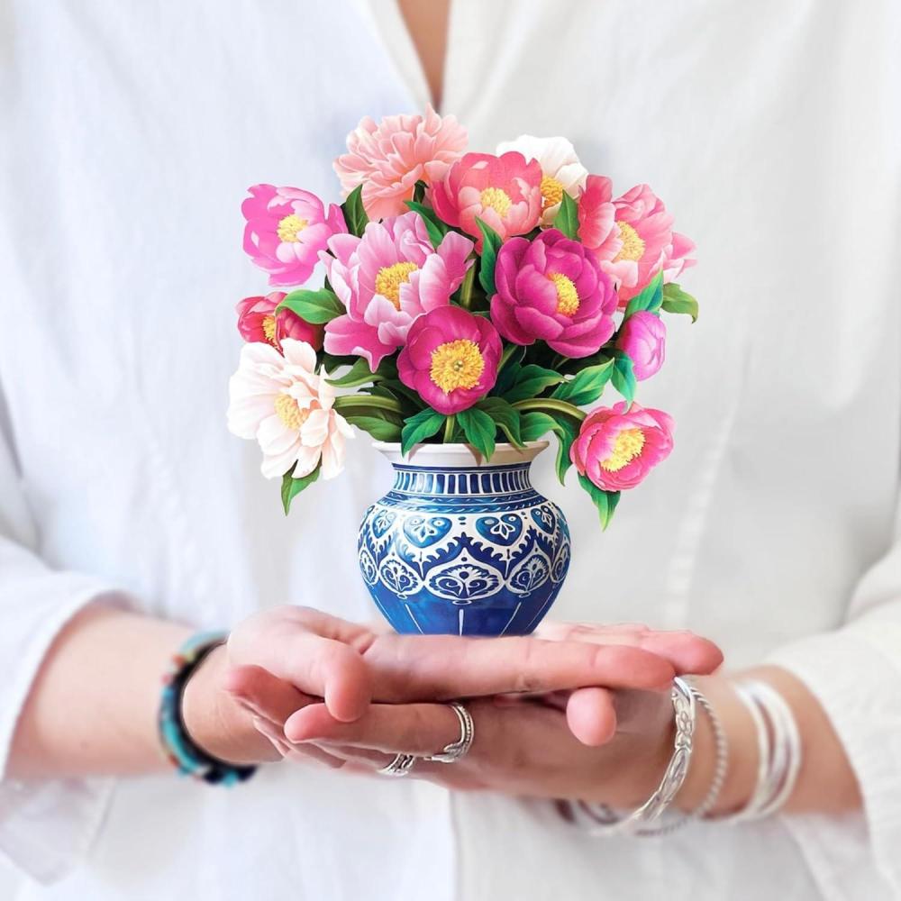 imageFreshcut Paper Pop Up Cards Mini Heart Balloons 6 Inch Mini Sized 3D Popup Greeting Cards Valentines Day Anniversary Card Blank Notecard ampamp EnvelopePeony Paradise