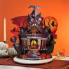 Freshcut Paper Pop Up Cards, 15 Inch Haunted House, Pop Up 3D Greeting Cards, Paper Haunted House Decoration, Halloween Card, Birthday Card, Blank Notecard & Envelope(Haunted House)