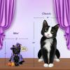 Freshcut Paper Pop Up Cards, 15 Inch Haunted House, Pop Up 3D Greeting Cards, Paper Haunted House Decoration, Halloween Card, Birthday Card, Blank Notecard & Envelope(Mini Halloween Cat)