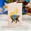 Freshcut Paper Pop Up Cards, 15 Inch Starlit Nativity, Pop Up 3D Greeting Cards, Paper Nativity Scene Decoration, Christmas Card, Holiday Card, Blank Notecard & Envelope(Starlit Nativity)