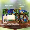 Freshcut Paper Pop Up Cards, 15 Inch Starlit Nativity, Pop Up 3D Greeting Cards, Paper Nativity Scene Decoration, Christmas Card, Holiday Card, Blank Notecard & Envelope(Starlit Nativity)