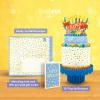 Freshcut Paper Pop Up Cards, Adventure Awaits, 12 Inch Life Sized 3D Popup Greeting Card, Birthday Cards, Graduation Card, Travel Themed Retirement, Baby Shower, Blank Notecard & Envelope(Confetti Birthday Cake)