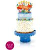 Freshcut Paper Pop Up Cards, Adventure Awaits, 12 Inch Life Sized 3D Popup Greeting Card, Birthday Cards, Graduation Card, Travel Themed Retirement, Baby Shower, Blank Notecard & Envelope(Confetti Birthday Cake)