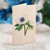 Freshcut Paper Pop Up Cards, Blue Poinsettia, 10 Inch Life Sized Forever Flower Bouquet 3D Popup Greeting Cards, Christmas Card, Hanukkah Card, Blank Notecard & Envelope(Blue Pointsettia)