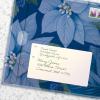 Freshcut Paper Pop Up Cards, Blue Poinsettia, 10 Inch Life Sized Forever Flower Bouquet 3D Popup Greeting Cards, Christmas Card, Hanukkah Card, Blank Notecard & Envelope(Blue Pointsettia)