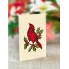 Freshcut Paper Pop Up Cards, Blue Poinsettia, 10 Inch Life Sized Forever Flower Bouquet 3D Popup Greeting Cards, Christmas Card, Hanukkah Card, Blank Notecard & Envelope(Winter Joy)
