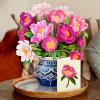 Freshcut Paper Pop Up Cards, Build Your Own Custom Value Bundle of 5 Bouquets, Bulk Card Bundle Set, 12 Inch Life Sized Forever Flower Bouquet 3D Popup Greeting Cards, Birthday Cards, Thank You Card, Blank Notecards & Envelopes, Pack of 5