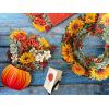 Freshcut Paper Pop Up Cards, Cherry Blossom Heart Paper Wreath, 15 Inch Life Sized Forever Flower Wreath 3D Popup Greeting Cards, Birthday Card, Valentine’s Day Card, Blank Notecard & Envelope(Sunflower Wreath)