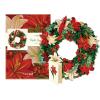 Freshcut Paper Pop Up Cards, Cherry Blossom Heart Paper Wreath, 15 Inch Life Sized Forever Flower Wreath 3D Popup Greeting Cards, Birthday Card, Valentine’s Day Card, Blank Notecard & Envelope(Winter Joy Wreath)