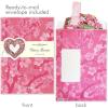 Freshcut Paper Pop Up Cards, Cherry Blossom Heart Paper Wreath, 15 Inch Life Sized Forever Flower Wreath 3D Popup Greeting Cards, Birthday Card, Valentine’s Day Card, Blank Notecard & Envelope(Cherry Blossom Wreath)