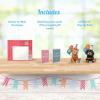 Freshcut Paper Pop Up Cards, Mini Birthday Puppy & Kitten, 6 Inch Mini Sized 3D Pet Gifts, Popup Greeting Card, Birthday Card, Paper Cat & Dog Cards, Blank Notecard & Envelope(Mini Birthday Puppy & Kitten Set of 2)