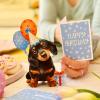 Freshcut Paper Pop Up Cards, Mini Birthday Puppy & Kitten, 6 Inch Mini Sized 3D Pet Gifts, Popup Greeting Card, Birthday Card, Paper Cat & Dog Cards, Blank Notecard & Envelope(Mini Birthday Puppy)