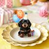 Freshcut Paper Pop Up Cards, Mini Birthday Puppy & Kitten, 6 Inch Mini Sized 3D Pet Gifts, Popup Greeting Card, Birthday Card, Paper Cat & Dog Cards, Blank Notecard & Envelope(Mini Birthday Puppy)