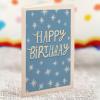 Freshcut Paper Pop Up Cards, Mini Birthday Puppy & Kitten, 6 Inch Mini Sized 3D Pet Gifts, Popup Greeting Card, Birthday Card, Paper Cat & Dog Cards, Blank Notecard & Envelope(Mini Confetti Birthday Cake)
