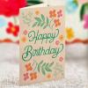 Freshcut Paper Pop Up Cards, Mini Birthday Puppy & Kitten, 6 Inch Mini Sized 3D Pet Gifts, Popup Greeting Card, Birthday Card, Paper Cat & Dog Cards, Blank Notecard & Envelope(Mini Blooming Birthday Cake)