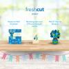 Freshcut Paper Pop Up Cards, Mini Birthday Puppy & Kitten, 6 Inch Mini Sized 3D Pet Gifts, Popup Greeting Card, Birthday Card, Paper Cat & Dog Cards, Blank Notecard & Envelope(Mini Blue Birthday Balloons)