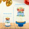 Freshcut Paper Pop Up Cards, Mini Birthday Puppy & Kitten, 6 Inch Mini Sized 3D Pet Gifts, Popup Greeting Card, Birthday Card, Paper Cat & Dog Cards, Blank Notecard & Envelope(Mini Confetti Birthday Cake)