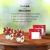 Freshcut Paper Pop Up Cards, Mini Blooming Roses (Set of 2), 6 Inch Mini Sized Forever Flower Bouquet 3D Popup Greeting Cards, Valentine’s Day, Anniversary Card, Blank Notecard & Envelope