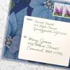 Freshcut Paper Pop Up Cards, Mini Christmas Puppy & Kitten, 6 Inch Mini Sized 3D Pet Gifts, Popup Greeting Card, Christmas Card, Paper Cat & Dog Cards, Blank Notecard & Envelope(Mini Blue Poinsettia)