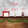Freshcut Paper Pop Up Cards, Mini Christmas Puppy & Kitten, 6 Inch Mini Sized 3D Pet Gifts, Popup Greeting Card, Christmas Card, Paper Cat & Dog Cards, Blank Notecard & Envelope(Mini Christmas Kitten)