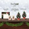 Freshcut Paper Pop Up Cards, Mini Christmas Puppy & Kitten, 6 Inch Mini Sized 3D Pet Gifts, Popup Greeting Card, Christmas Card, Paper Cat & Dog Cards, Blank Notecard & Envelope(Mini Meowy Christmas Tree Set of 2)
