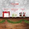 Freshcut Paper Pop Up Cards, Mini Christmas Puppy & Kitten, 6 Inch Mini Sized 3D Pet Gifts, Popup Greeting Card, Christmas Card, Paper Cat & Dog Cards, Blank Notecard & Envelope(Mini Christmas Puppy & Kitten Set of 2)