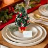 Freshcut Paper Pop Up Cards, Mini Christmas Puppy & Kitten, 6 Inch Mini Sized 3D Pet Gifts, Popup Greeting Card, Christmas Card, Paper Cat & Dog Cards, Blank Notecard & Envelope(Mini Meowy Christmas Tree Set of 2)