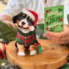 Freshcut Paper Pop Up Cards, Mini Christmas Puppy & Kitten, 6 Inch Mini Sized 3D Pet Gifts, Popup Greeting Card, Christmas Card, Paper Cat & Dog Cards, Blank Notecard & Envelope(Mini Christmas Puppy & Kitten Set of 2)