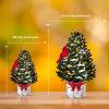 Freshcut Paper Pop Up Cards, Mini Christmas Puppy & Kitten, 6 Inch Mini Sized 3D Pet Gifts, Popup Greeting Card, Christmas Card, Paper Cat & Dog Cards, Blank Notecard & Envelope(Mini Merry Tree)