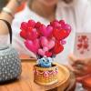 Freshcut Paper Pop Up Cards, Mini Heart Balloons, 6 Inch Mini Sized 3D Popup Greeting Cards, Valentine’s Day, Anniversary Card, Blank Notecard & Envelope(Heart Balloons)