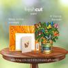 Freshcut Paper Pop Up Cards, Mini Nantucket Hydrangeas, 6 Inch Mini Sized Forever Flower Bouquet 3D Popup Greeting Cards, Birthday Cards, Thank You Card, Blank Notecard & Envelope(Buttercups & Butterflies)