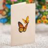 Freshcut Paper Pop Up Cards, Mini Nantucket Hydrangeas, 6 Inch Mini Sized Forever Flower Bouquet 3D Popup Greeting Cards, Birthday Cards, Thank You Card, Blank Notecard & Envelope(Buttercups & Butterflies)