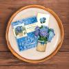 Freshcut Paper Pop Up Cards, Mini Nantucket Hydrangeas, 6 Inch Mini Sized Forever Flower Bouquet 3D Popup Greeting Cards, Birthday Cards, Thank You Card, Blank Notecard & Envelope(Nantucket Hydrangeas)