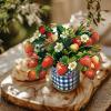 Freshcut Paper Pop Up Cards, Mini Nantucket Hydrangeas, 6 Inch Mini Sized Forever Flower Bouquet 3D Popup Greeting Cards, Birthday Cards, Thank You Card, Blank Notecard & Envelope(Strawberry Blossom)