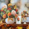 Freshcut Paper Pop Up Cards, Mini Sunflowers, 6 Inch Mini Sized Forever Flower Bouquet 3D Popup Greeting Cards, Birthday Cards, Get Well Gifts, Blank Notecard & Envelope(Pumpkin Spice)