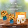 Freshcut Paper Pop Up Cards, Mini Sunflowers, 6 Inch Mini Sized Forever Flower Bouquet 3D Popup Greeting Cards, Birthday Cards, Get Well Gifts, Blank Notecard & Envelope(Mini Sunflower Set of 2)