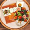 Freshcut Paper Pop Up Cards, Mini Sunflowers, 6 Inch Mini Sized Forever Flower Bouquet 3D Popup Greeting Cards, Birthday Cards, Get Well Gifts, Blank Notecard & Envelope(Pumpkin Spice)
